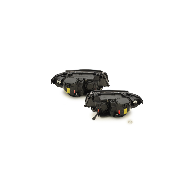 Phares BMW E46 Coupé 03-06  Angel Eyes  HID-Noir