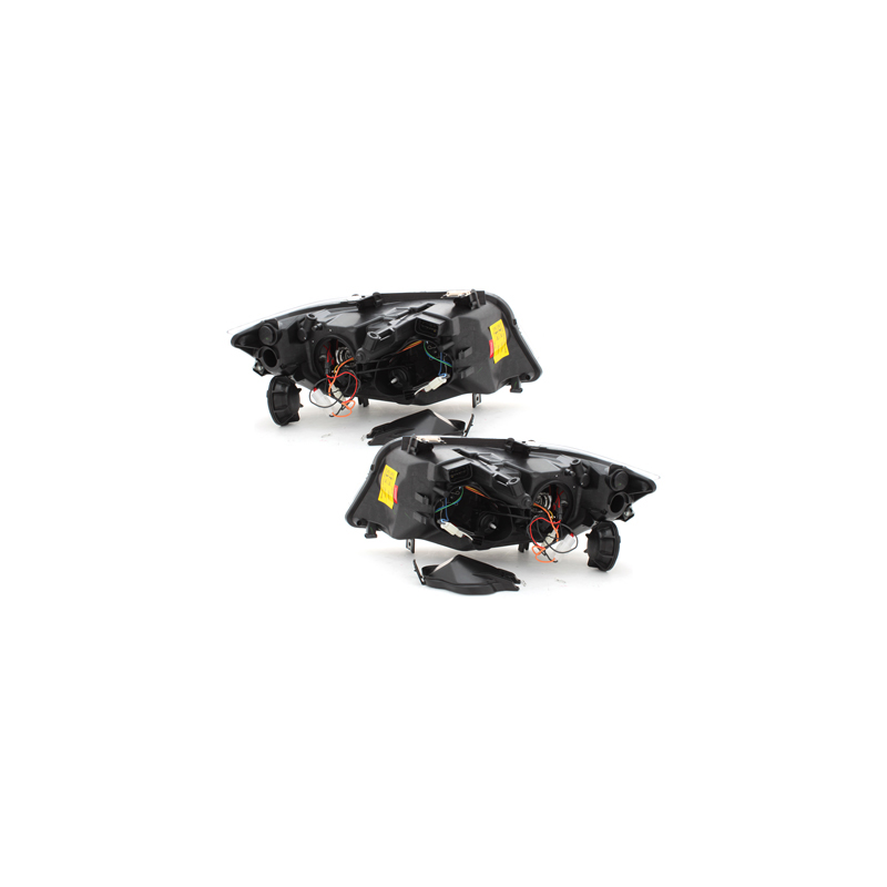 Phares BMW E90  avec 2 Anneaux lumineux Angel Eyes _ LED BlinkerNoir