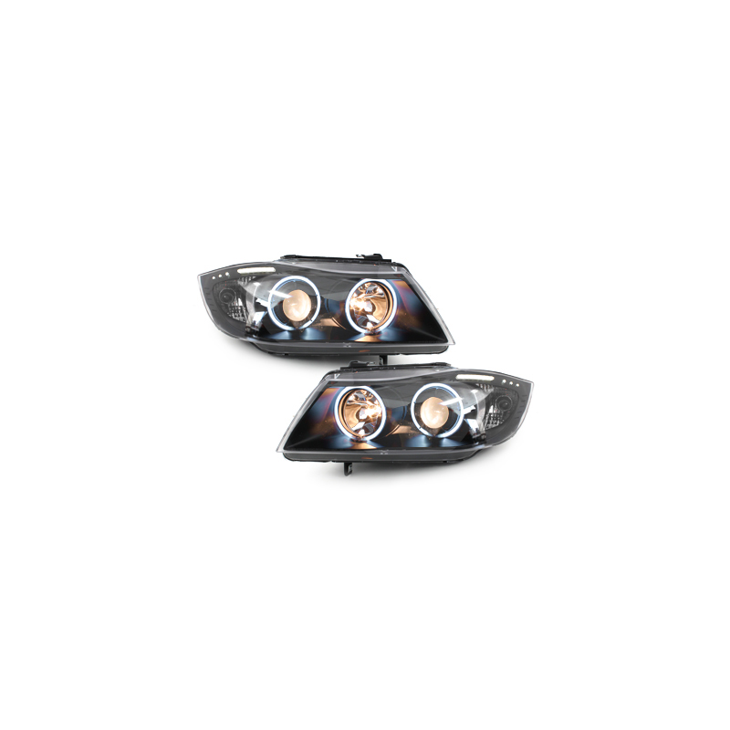 Phares BMW E90 _ 2 StandlichtringeNoir