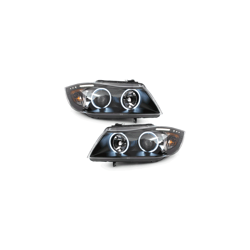 Phares BMW E90 _ 2 StandlichtringeNoir