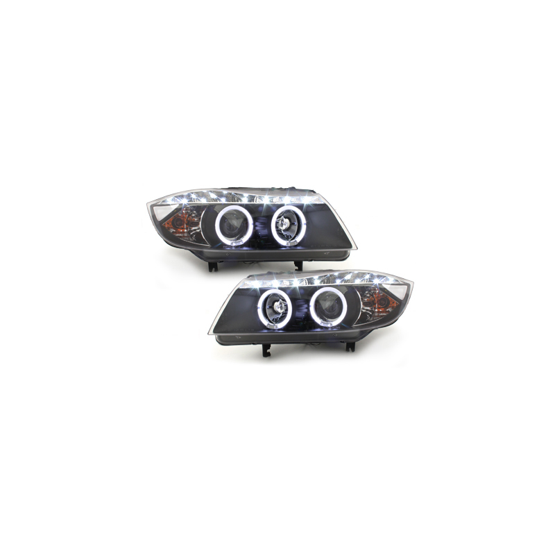 Phares DAYLINE BMW E90 05+_2 SLR_TFL-OptikNoir