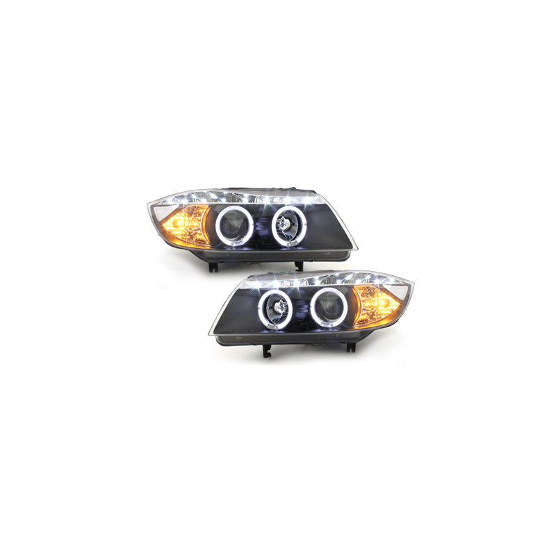 Phares DAYLINE BMW E90 05+_2 SLR_TFL-OptikNoir