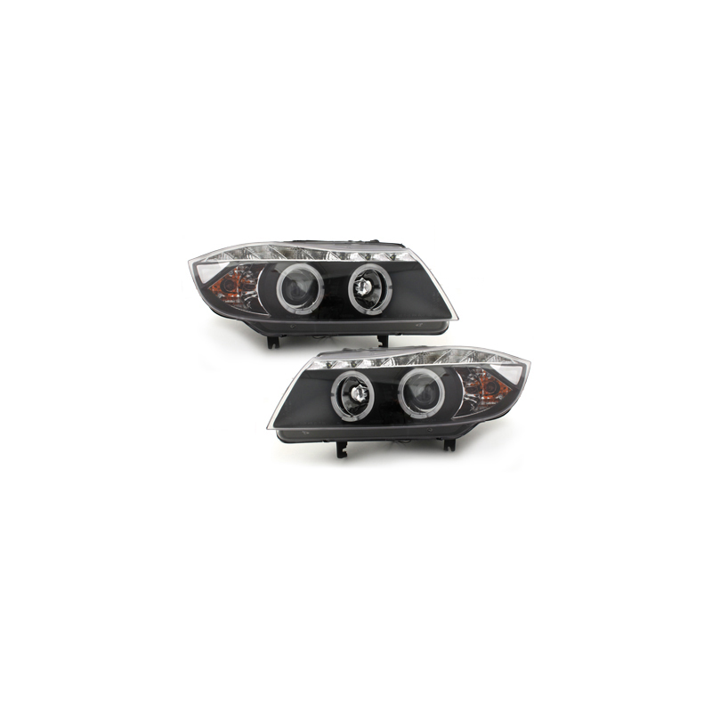 Phares DAYLINE BMW E90 05+_2 SLR_TFL-OptikNoir
