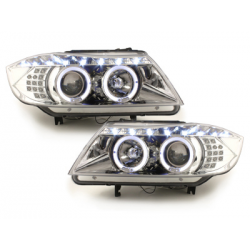 Phares DAYLINEBMW E90 05+_2 SLR_TFL-Optik_LED Chrome