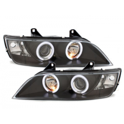 Phares BMW Z3 95-02  avec anneaux lumineux angel eyes CCFL  Noir