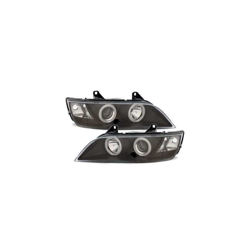 Phares BMW Z3 95-02  avec anneaux lumineux angel eyes CCFL  Noir