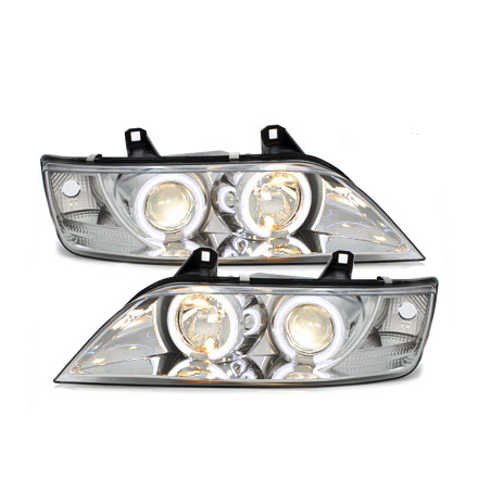 Phares BMW Z3 95-02  avec anneaux lumineux angel eyes CCFL  Chrome