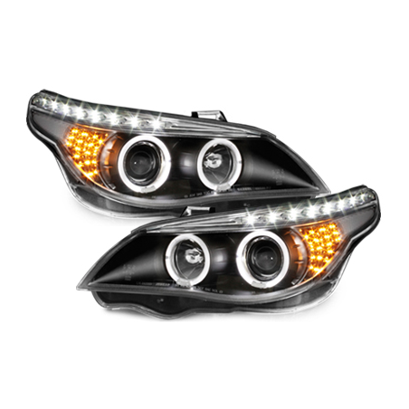 Phares DAYLINE BMW E60 _ LED Blinker_04-07 Noir