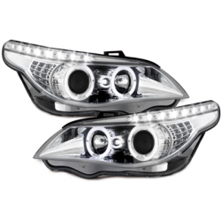 Phares DAYLINE BMW E60 _ LED Blinker_04-07 Chrome