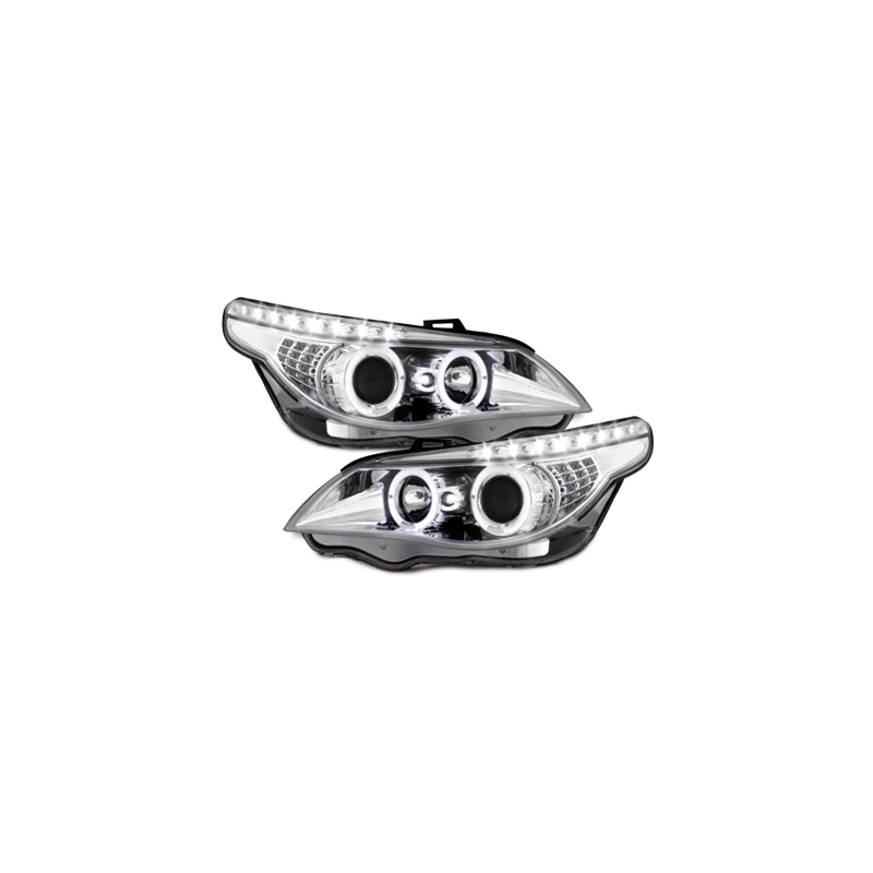 Phares DAYLINE BMW E60 _ LED Blinker_04-07 Chrome