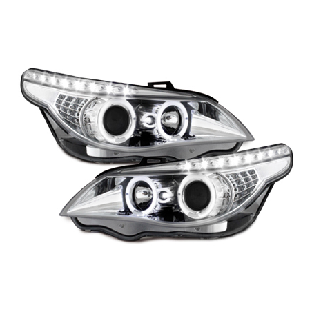 Phares DAYLINE BMW E60 _ LED Blinker_04-07 Chrome