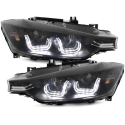Phares BMW F30/F31_3er-2 Feux de jourringe Noir