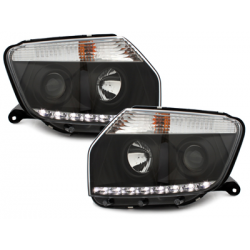 Phares avec feux diurnes Dacia Duster 09-14 Noir