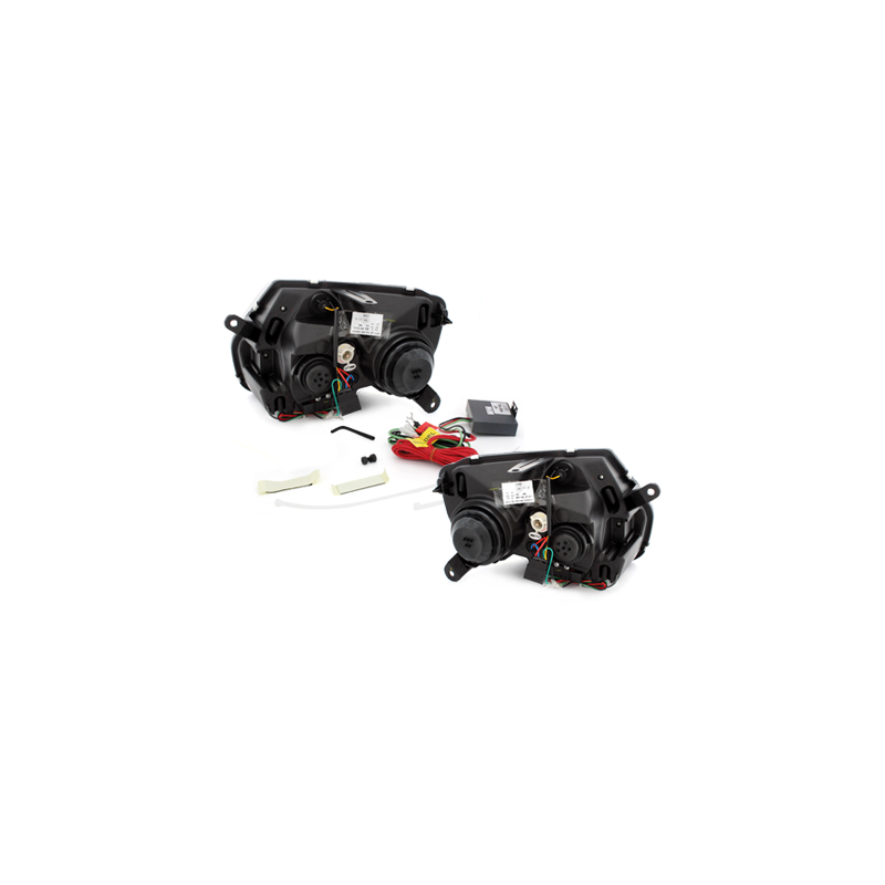 Phares avec feux diurnes Dacia Duster 09-14 Noir
