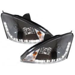 Phares D-LITE Ford Focus 01-04  avec Feux Diurne Noir