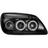 Phares Ford Fiesta MK5 99-00 avec 2 Anneaux lumineux Angel Eyes Noir Phares Ford Fiesta MK5 99-00 avec 2 Anneaux lumineux Angel Eyes Noir