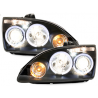 Phares Ford Focus 05-02.08 avec 2 Anneaux lumineux Angel Eyes Noir Phares Ford Focus 05-02.08 avec 2 Anneaux lumineux Angel Eyes Noir