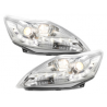 Phares DAYLINE Ford Focus 08-11 avec feux diurne LED Chrome Phares DAYLINE Ford Focus 08-11 avec feux diurne LED Chrome