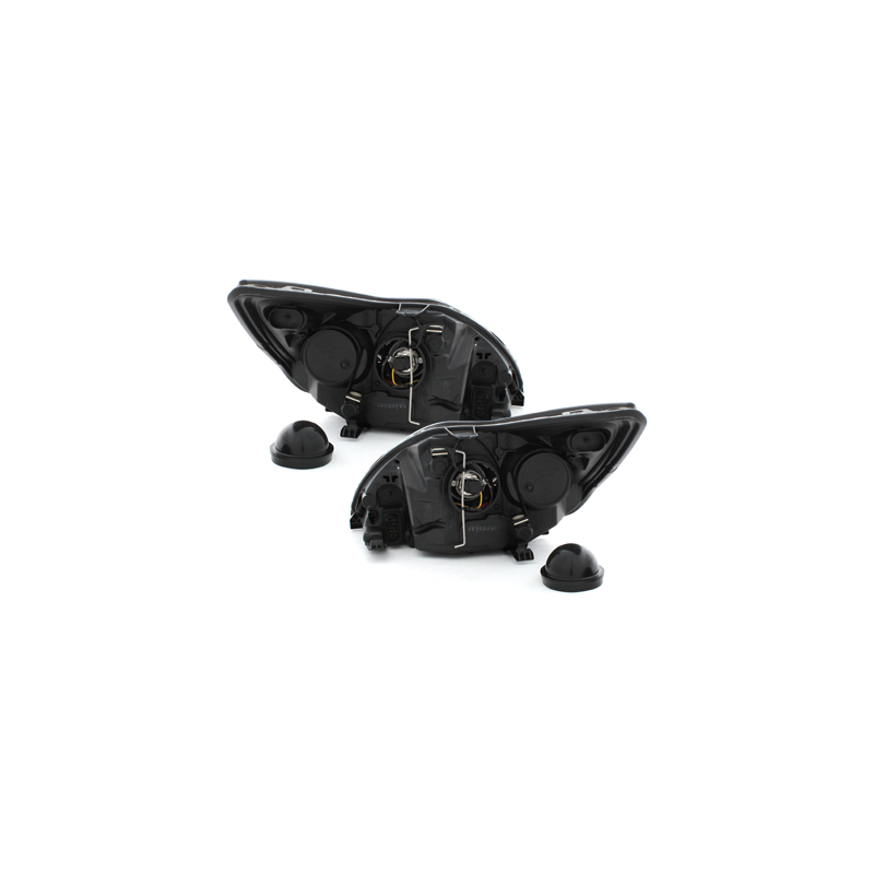 Phares DAYLINE Ford Focus 08-10  avec feux diurne LED Noir