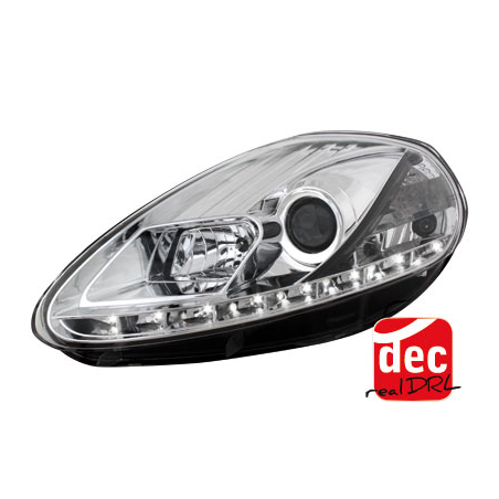 D-LITEPhares Fiat G.Punto 05-08_Feux de jour Chrome