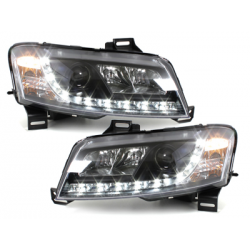 Phares D-LITE Fiat Stilo 01-08  avec Feux Diurne  Noir