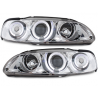 Phares Honda Civic 2/3T 91-95 avec anneaux lumineux angel eyes Chrome Phares Honda Civic 2/3T 91-95 avec anneaux lumineux angel eyes Chrome