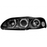 Phares Honda Civic 2/3T 91-95 avec anneaux lumineux angel eyes Noir Phares Honda Civic 2/3T 91-95 avec anneaux lumineux angel eyes Noir