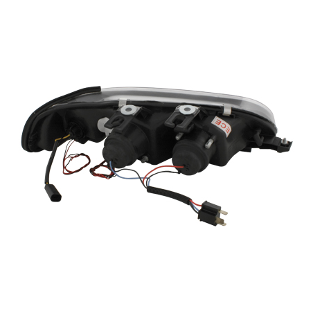 Phares Honda Civic 2/3T 91-95 avec anneaux lumineux angel eyes Noir Phares Honda Civic 2/3T 91-95 avec anneaux lumineux angel eyes Noir