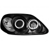 Phares Honda Civic 2/5T 99-02 avec anneaux lumineux angel eyes Noir Phares Honda Civic 2/5T 99-02 avec anneaux lumineux angel eyes Noir