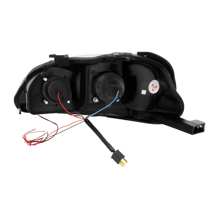 Phares Honda Civic 2/5T 99-02 avec anneaux lumineux angel eyes Noir Phares Honda Civic 2/5T 99-02 avec anneaux lumineux angel eyes Noir