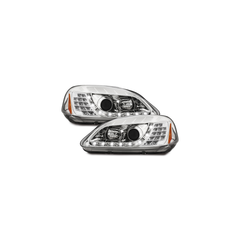 Phares DAYLINE Honda Civic 2/5T 99-02  Chrome
