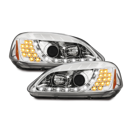 Phares DAYLINE Honda Civic 2/5T 99-02 Chrome Phares DAYLINE Honda Civic 2/5T 99-02 Chrome