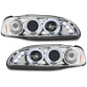 Phares Honda Civic 2/3T 91-95 avec 2 Anneaux lumineux Angel Eyes Chrome Phares Honda Civic 2/3T 91-95 avec 2 Anneaux lumineux Angel Eyes Chrome