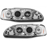 Phares Honda Civic 2/3T 91-95 avec 2 Anneaux lumineux Angel Eyes Chrome Phares Honda Civic 2/3T 91-95 avec 2 Anneaux lumineux Angel Eyes Chrome