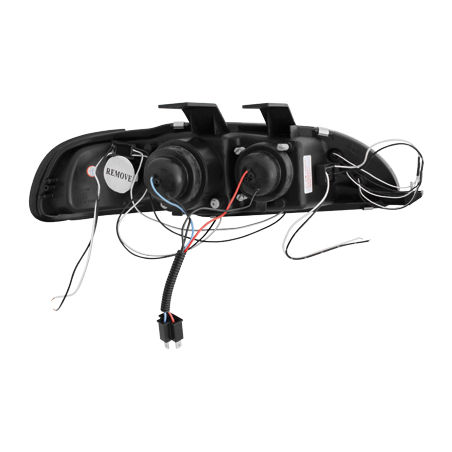 Phares Honda Civic 2/3T 91-95 avec 2 Anneaux lumineux Angel Eyes Chrome Phares Honda Civic 2/3T 91-95 avec 2 Anneaux lumineux Angel Eyes Chrome