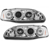 Phares Honda Civic 2/3T 91-95 avec 2 Anneaux lumineux Angel Eyes Chrome Phares Honda Civic 2/3T 91-95 avec 2 Anneaux lumineux Angel Eyes Chrome