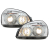 Phares Hyundai Tucson 04+ avec Anneaux lumineux Angel Eyes Chrome Phares Hyundai Tucson 04+ avec Anneaux lumineux Angel Eyes Chrome