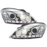 Phares DAYLINE KIA CEE'D 06-09 avec feux diurne LED Chrome Phares DAYLINE KIA CEE'D 06-09 avec feux diurne LED Chrome