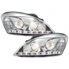 Phares DAYLINE KIA CEE'D 06-09 avec feux diurne LED Chrome Phares DAYLINE KIA CEE'D 06-09 avec feux diurne LED Chrome