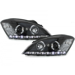 Phares DAYLINE KIA CEE'D 06-09  avec feux diurne LED  Noir