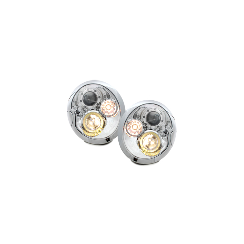Phares Mini One/Cooper/Cooper S 02-04  Chrome