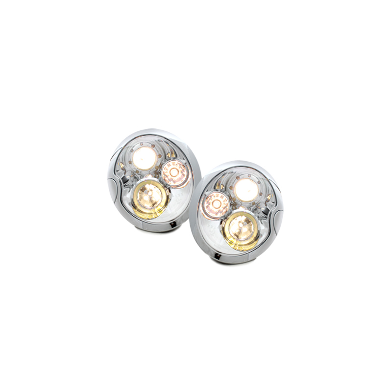 Phares Mini One/Cooper/Cooper S 02-04  Chrome