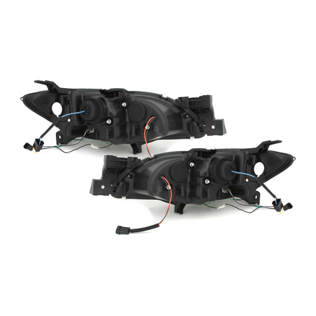 Phares DAYLINE Mazda 3 4T/D/P 03-08 Noir Phares DAYLINE Mazda 3 4T/D/P 03-08 Noir