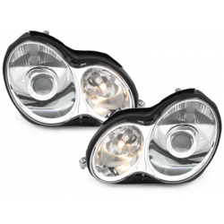 Phares Mercedes Benz W203 C-Klasse 00-06  Chrome