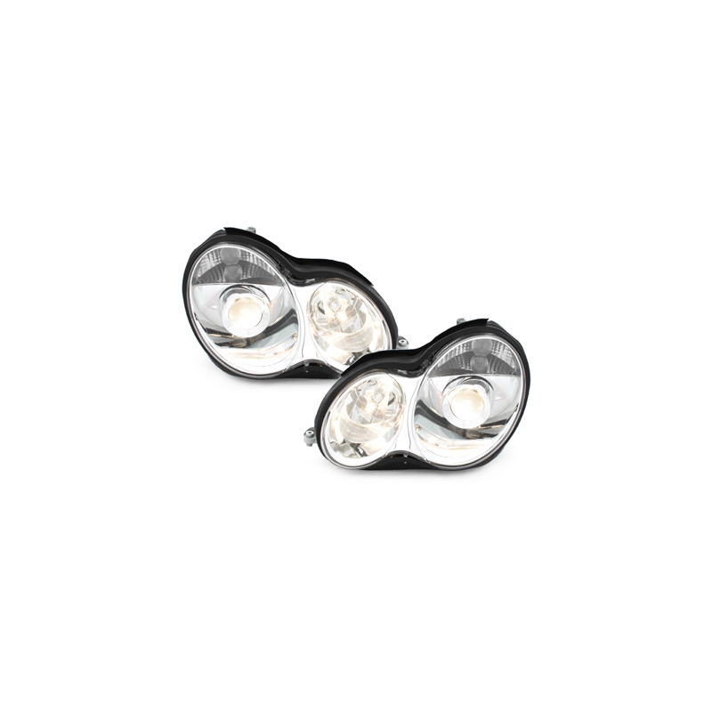 Phares Mercedes Benz W203 C-Klasse 00-06  Chrome