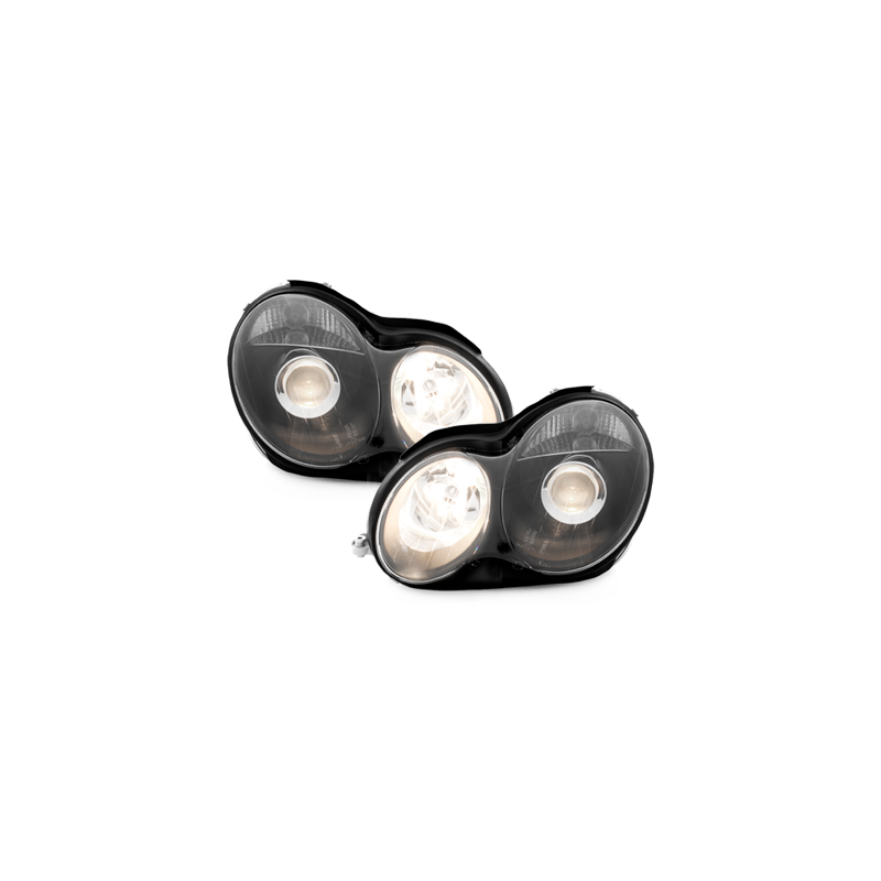 Phares Mercedes Benz W203 C-Klasse 00-06  Noir