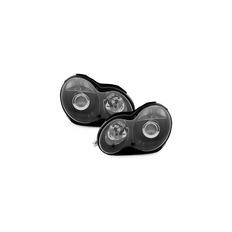 Phares Mercedes Benz W203 C-Klasse 00-06  Noir