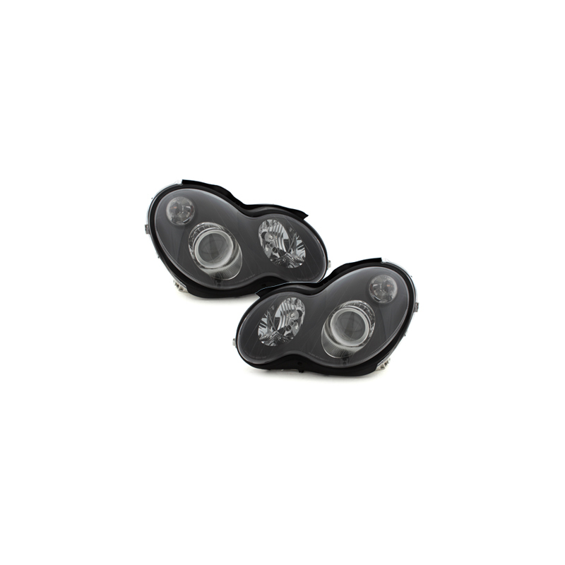 Phares Mercedes Benz W203 C-Klasse 00-06 Xénon Noir Phares Mercedes Benz W203 C-Klasse 00-06 Xénon Noir