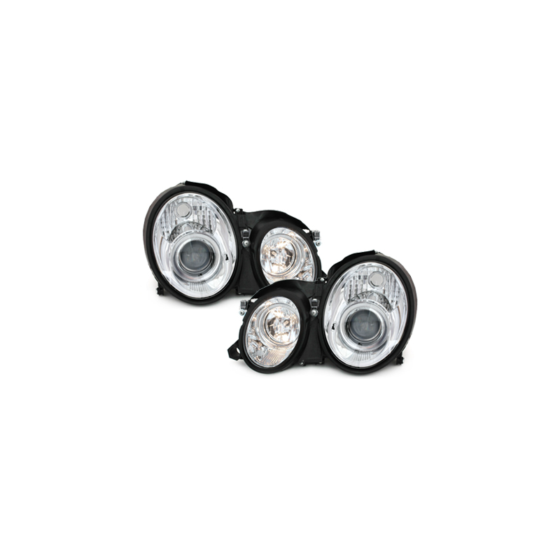 Phares Mercedes Benz W208 CLK 06.97-06.02  Chrome