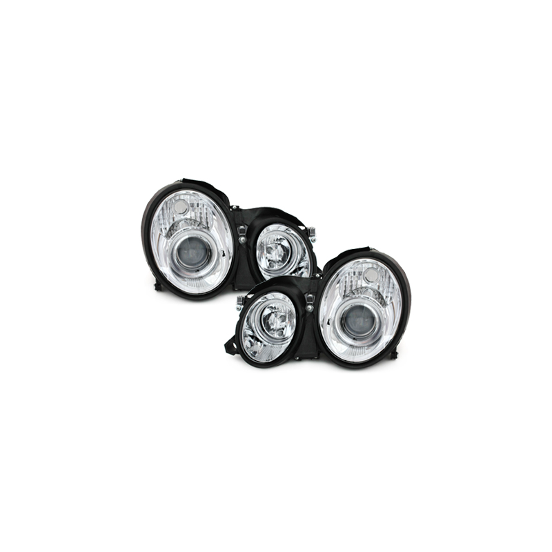 Phares Mercedes Benz W208 CLK 06.97-06.02  Chrome